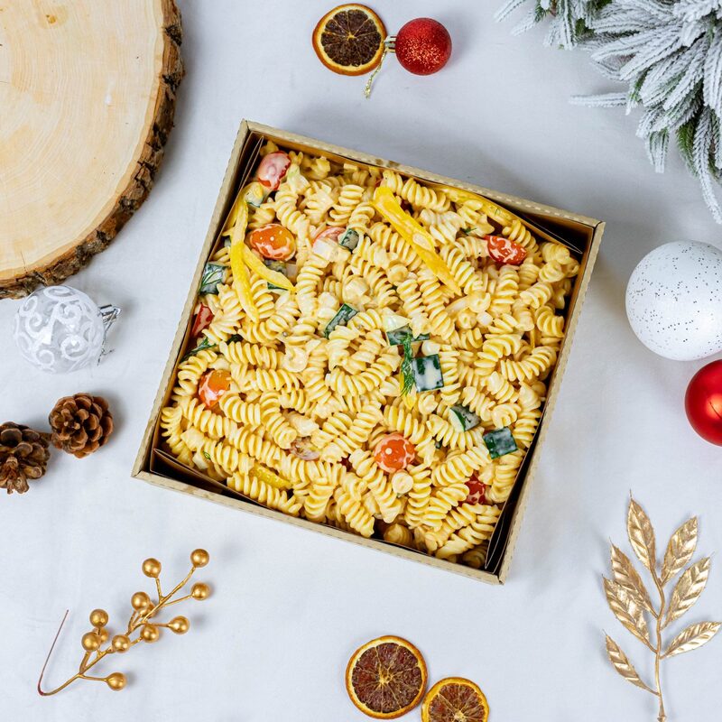 Christmas food delivery pasta salad 