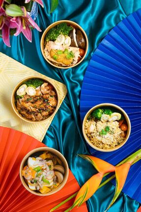 chinese new year catering rice bowls
